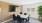 Room with tv and conference table 